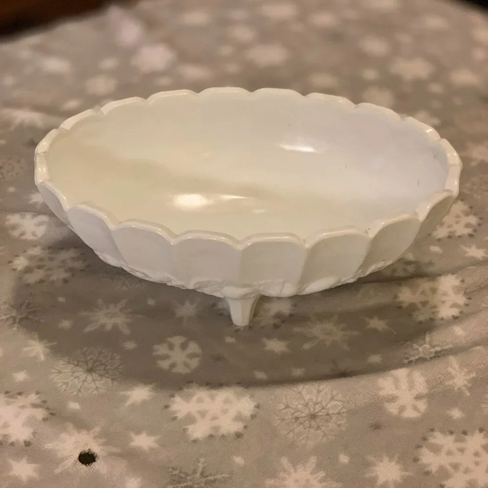 Vintage Milk Glass Centerpiece Bowl - Picture 1 of 4